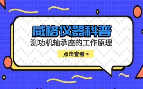 威格儀器-測功機軸承座的工作原理插圖